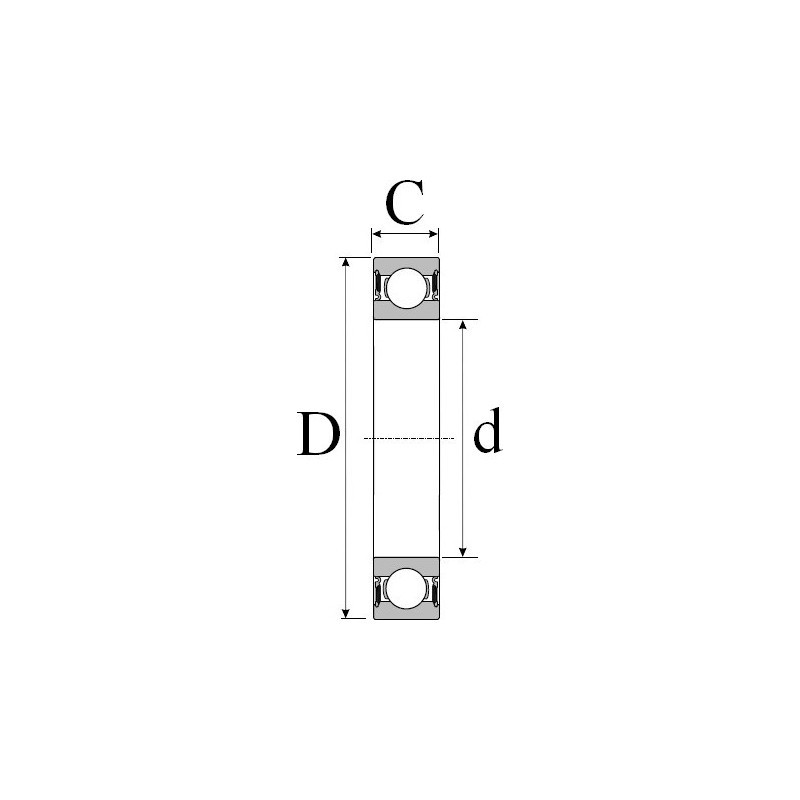 17x40x12 Bearing SKF 6203